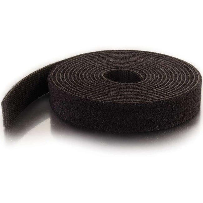 Cables to Go - C2G 10ft Hook-and-Loop Cable Wrap - Cable Wrap - TAA Compliant - Black
