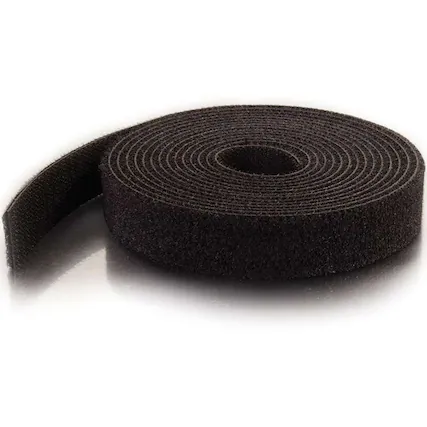 Front. Cables to Go - C2G 10ft Hook-and-Loop Cable Wrap - Cable Wrap - Black - TAA Compliant - Black.