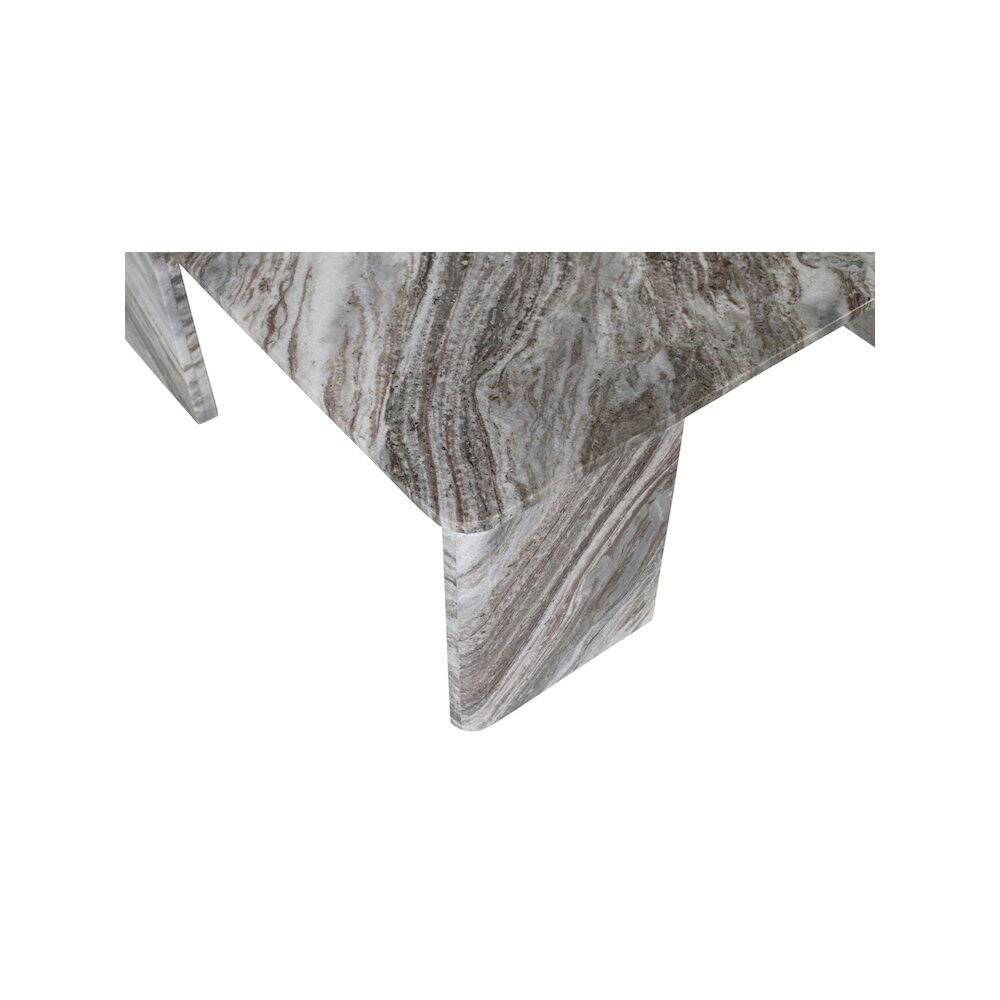 Alt View 4. Meridian Furniture - Livorno Brown / Light Grey Coffee Table - Brown.