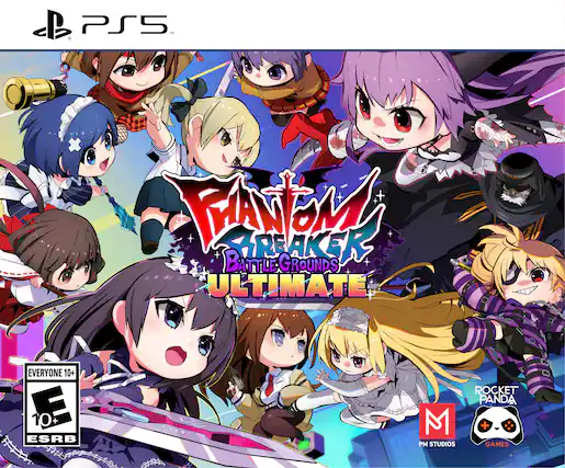 PS5 Phantom Breaker Battle Grounds Ultimate EVERYONE 10+ E 10+ ESRB ROCKET PANDA M + PM STUDIOS GAMES - E10+ (Everyone 10+)