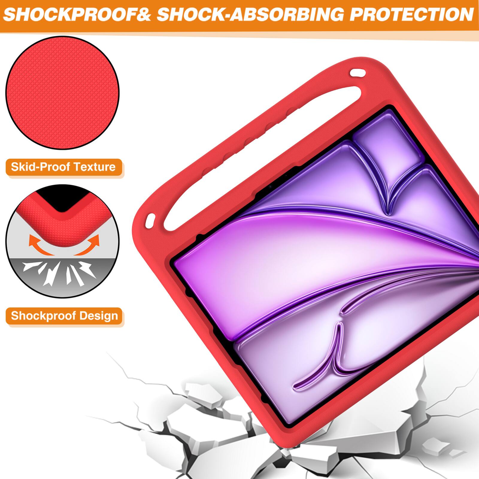 SHOCKPROOF & SHOCK-ABSORBING PROTECTION

Skid-Proof Texture

Shockproof Design
