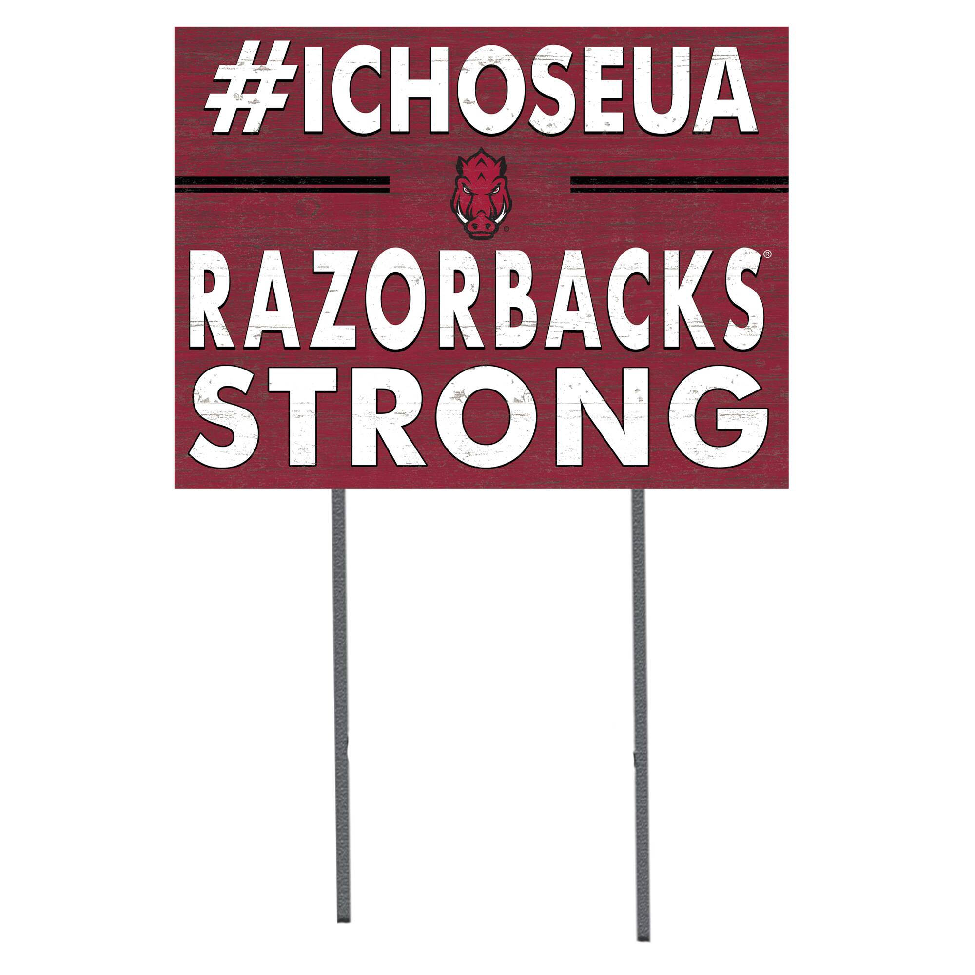 Arkansas Razorbacks 18'' x 24'' I Chose Lawn Sign