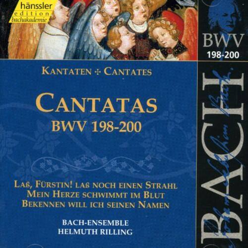 hänssler  
edition bachakademie

KANTATEN + CANTATES  
CANTATAS  
BWV 198-200

LAS, FÜRSTIN! LÄS NOCH EINEN STRAHL  
MEIN HERZE SCHWIMMT IM BLUT  
BEKENNEN WILL ICH SEINEN NAMEN

BACH-ENSEMBLE  
HELMUTH RILLING