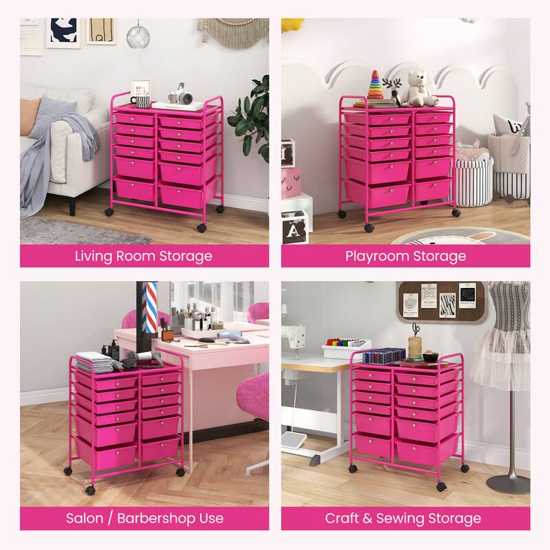 Living Room Storage  
Playroom Storage  
Salon / Barbershop Use  
Craft & Sewing Storage