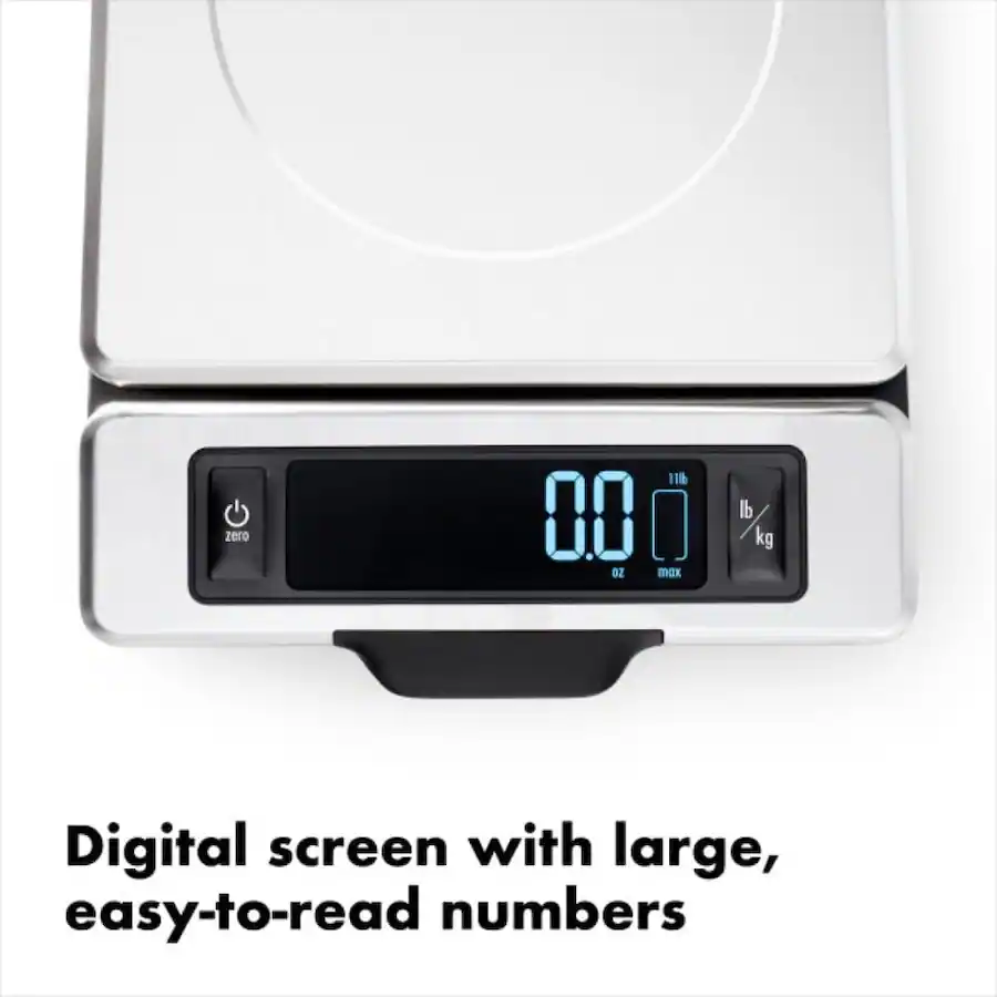 11 Kilogram Ruler OXO Good Grips 11 Pound Stainless Steel Kitchen Scale with Pull Out ...