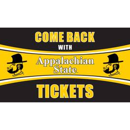 Evergreen Enterprises - Appalachian State Mountaineers 28" x 16" Come Back With Tickets Door Mat - Multicolor