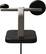Back. mophie - Qi2 3-in-1 Charging stand Black - Black.