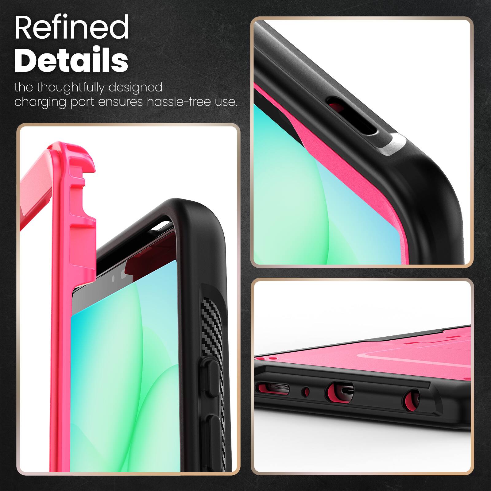 Refined Details

the thoughtfully designed charging port ensures hassle-free use.