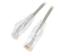 Front. Nippon Labs - Nippon Labs 28 AWG Snagless Cat6 Ethernet Cable - 3ft Gray.