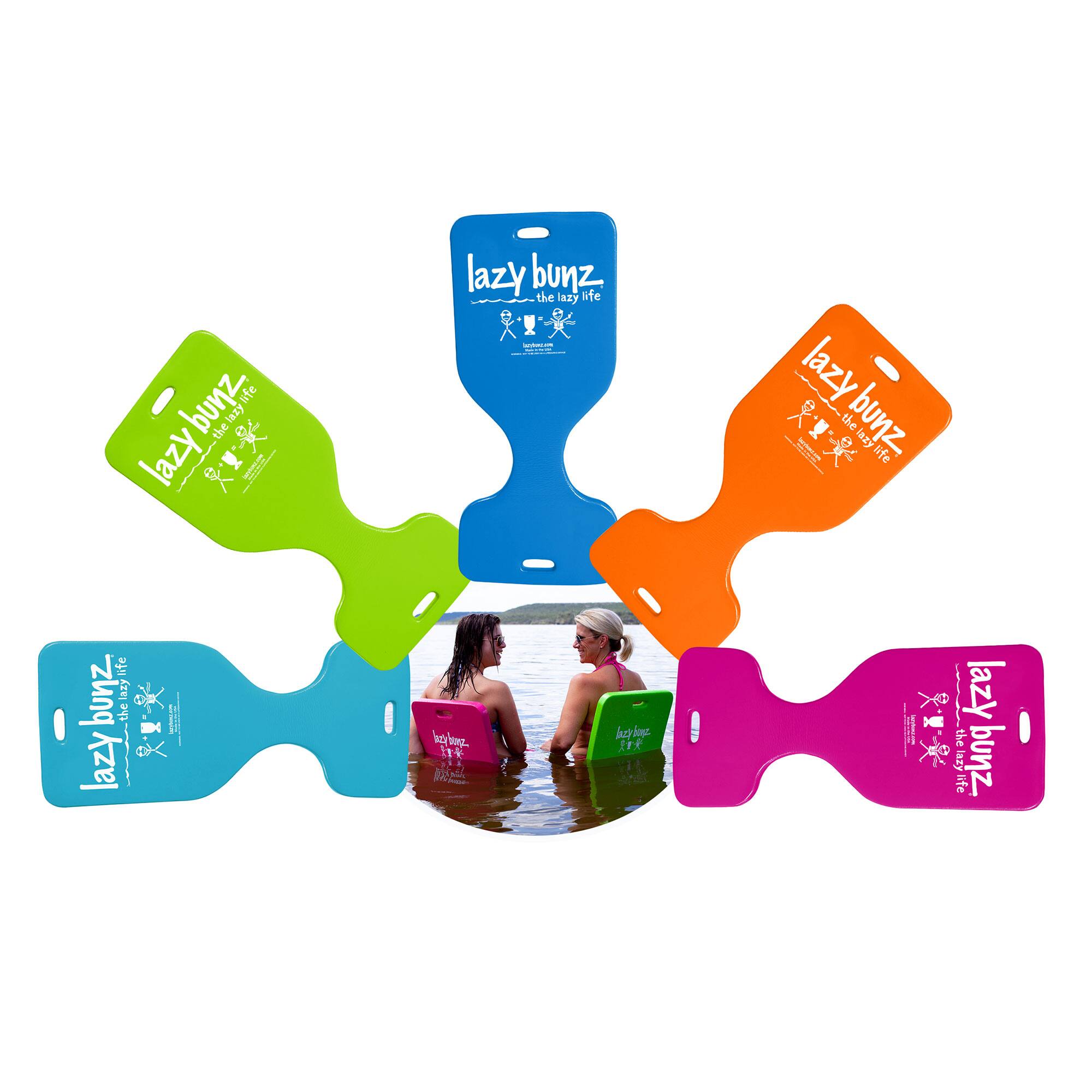 Alt View 15. TRC Recreation - Adult/Child Lazy Bunz Comfortable Saddle Foam Floater - Blue.