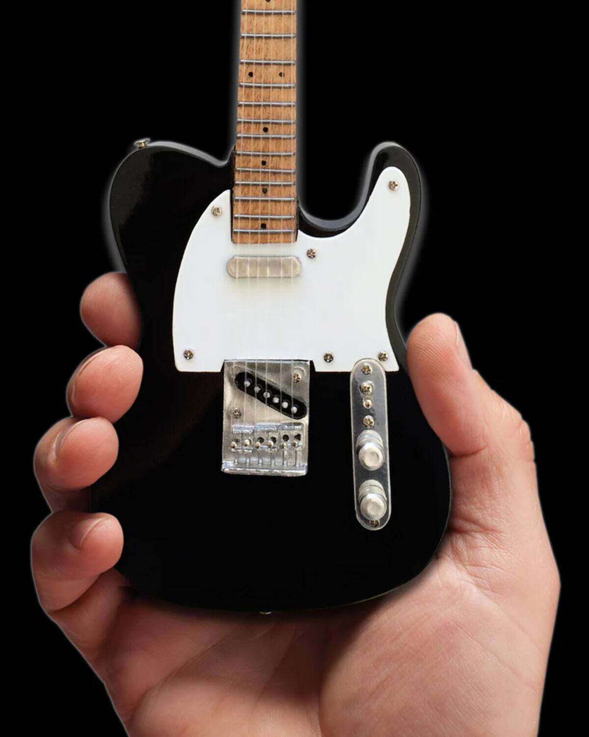 Alt View 4. Axe Heaven - Axe Heaven Fender Telecaster Classic Black Mini Electric Guitar Replica FT-009   - Collectibles - Multicolor.