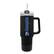 Front. The Fanatic Group - Memphis Tigers 40oz. Stainless Tumbler with Handle & Removable Straw - Black.