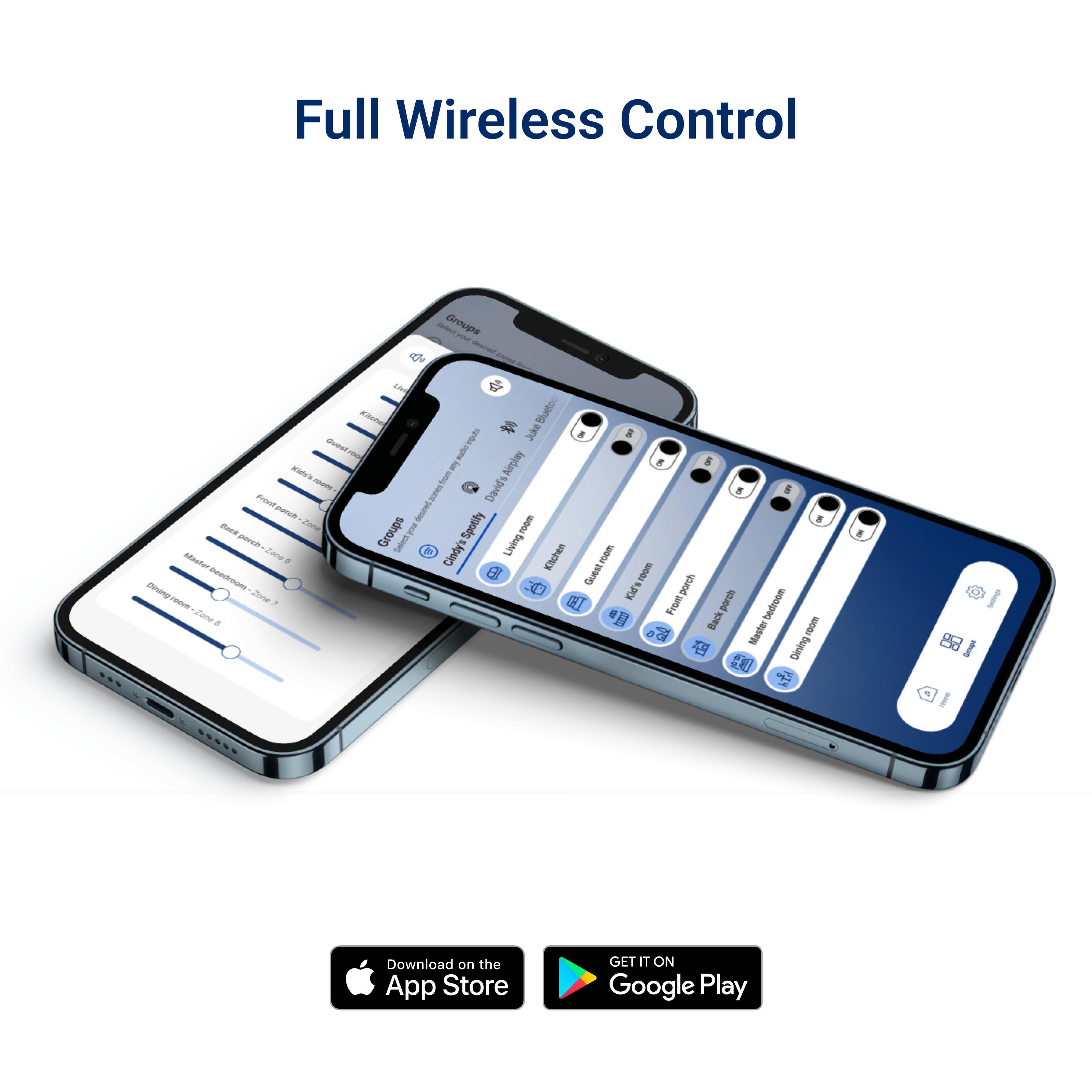 Full Wireless Control - Crouaa - a EN a i 1 Juke Queat sdo - g lesang 8 A - 3 - Daids S Proet I arch I  BAce -2 Groups I Aqgpods room - i Uiving 2oe a Cindy's Kitshen I Mdvater a benom 1B Guest 150m Diving Joa   porch - a Front porch bedroom aa . Back 8 S Master ro0m Dining Download on the App Store GET IT ON Google Play
