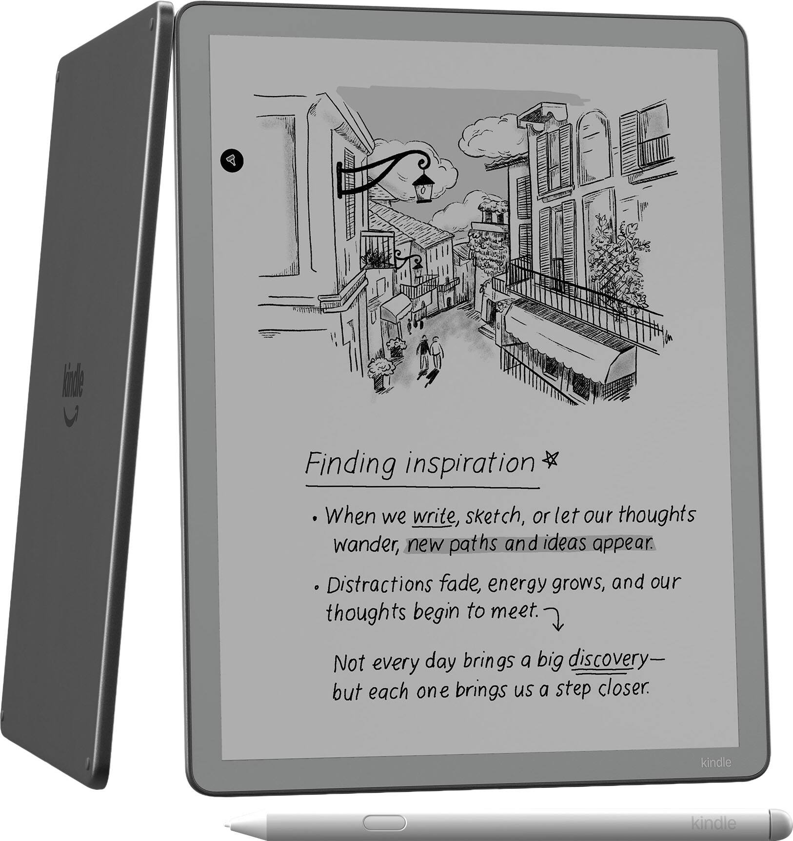 Amazon - Kindle Scribe without Front Light 16GB (newest model) — 11” paper-like display — Thinner, lighter, faster - 2025 - Graphite