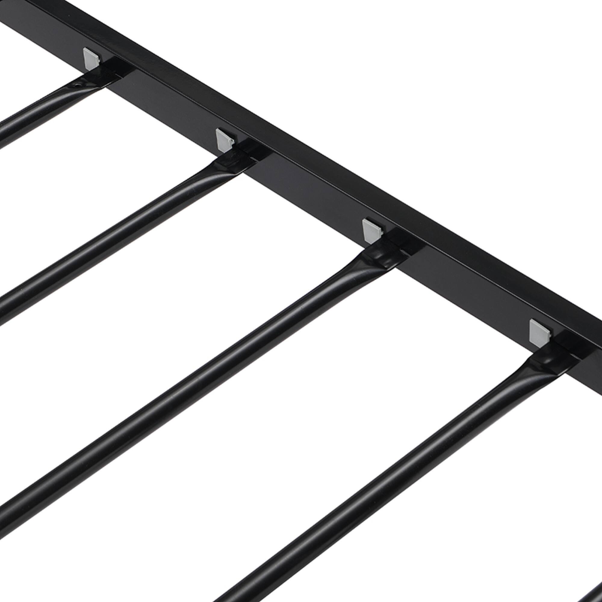 Alt View 8. GOODSILO - Twin Size Metal Bed Frame with Sturdy Steel Construction for Enhanced Durability and Stability - Black.