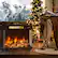 Alt View 1. Costway - Costway 23" 3-Sided Electric Fireplace Insert Heater 1500W with Thermostat & Remote Control - Black.