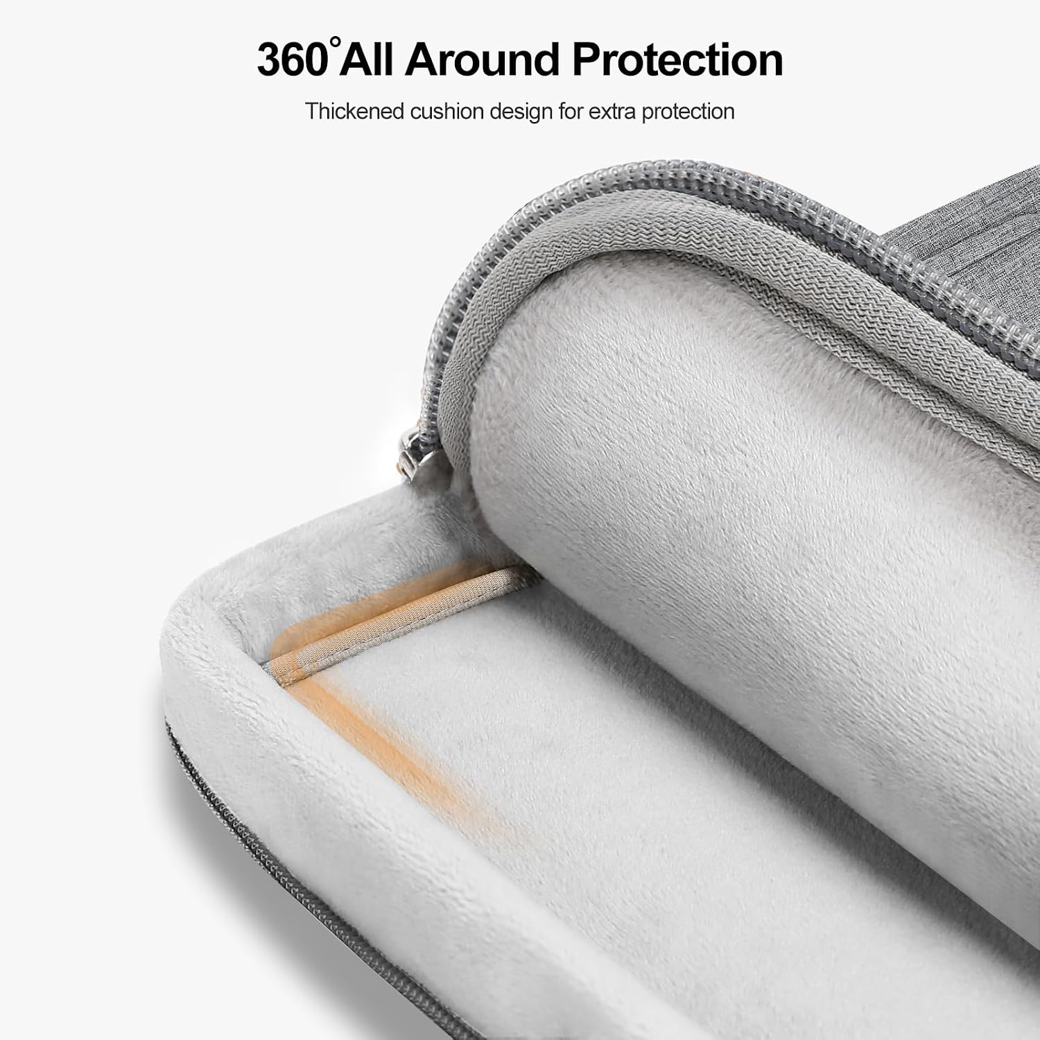 360° All Around Protection  
Thickened cushion design for extra protection