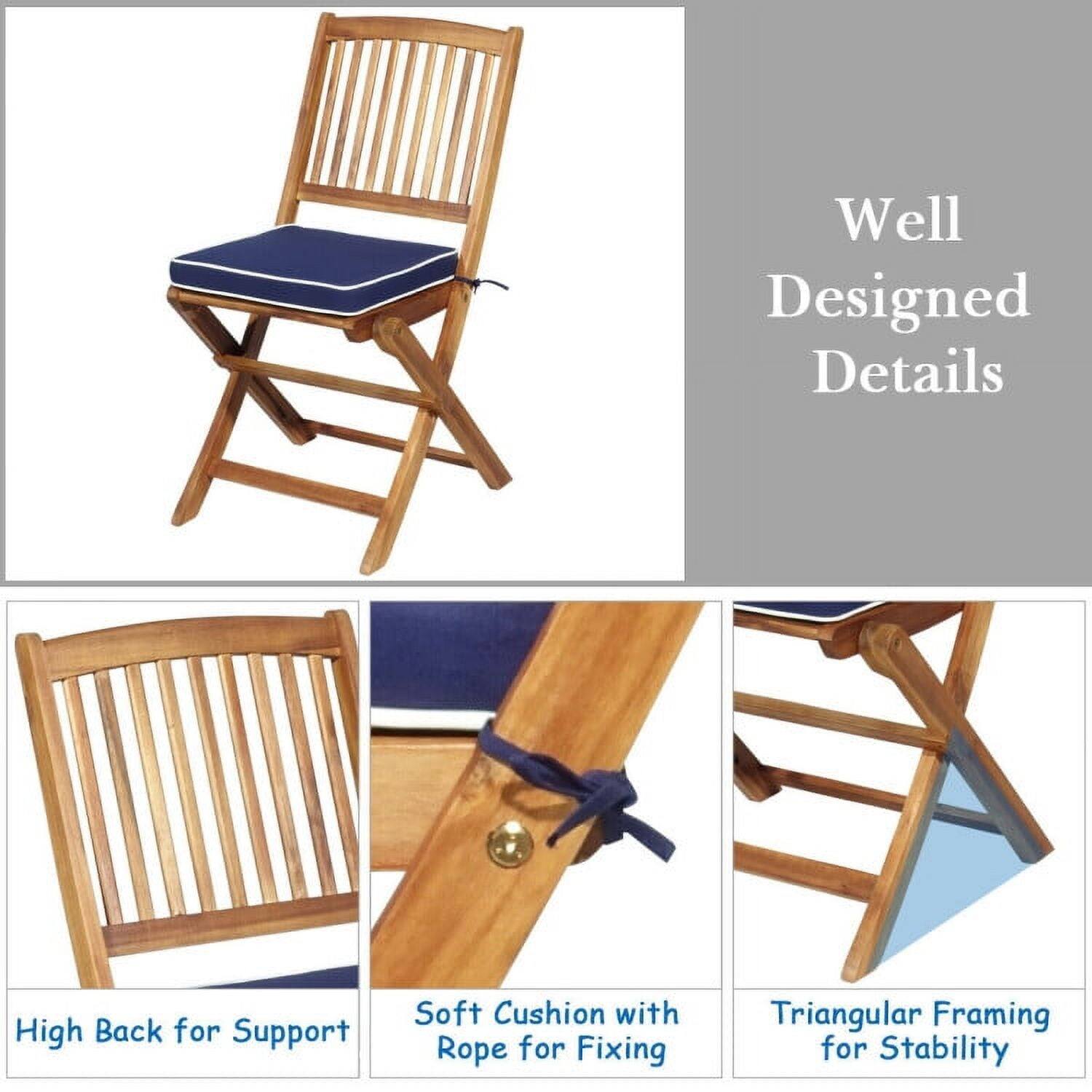 Well Designed Details

- High Back for Support
- Soft Cushion with Rope for Fixing
- Triangular Framing for Stability