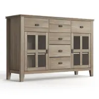 Simpli Home - Artisan Sideboard Buffet - Distressed Grey - Front_Zoom