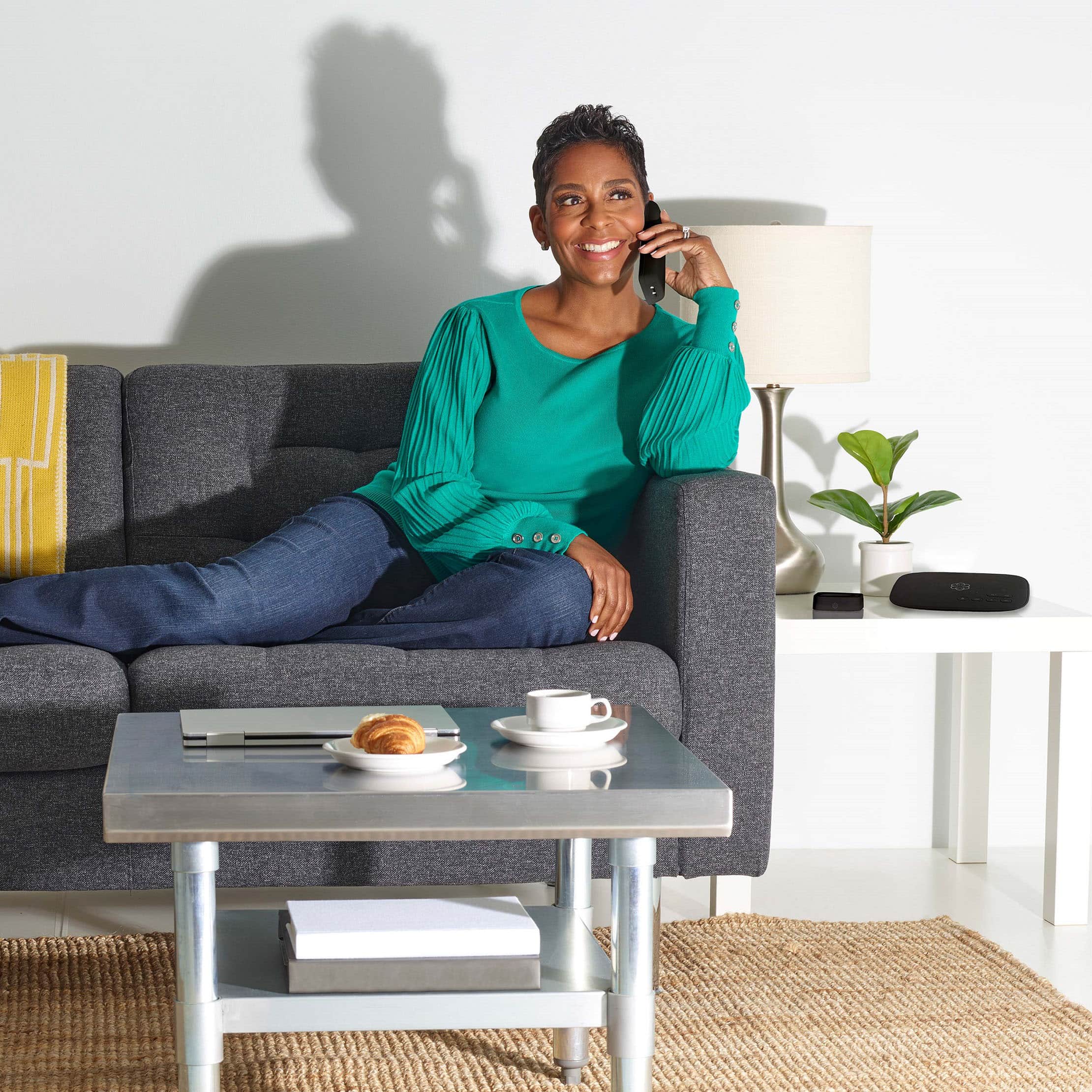 Alt View 11. Ooma - Telo Internet Home Phone Service - Black.