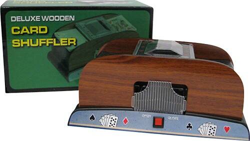 Front Standard. Trademark - 1-2 Deck Wooden Card Shuffler.