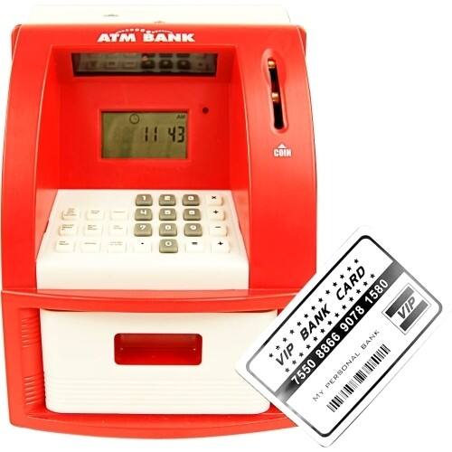 Front Standard. Trademark - ATM Toy Bank with ATM Card
 
ATM Toy Bank w/ ATM Card Red - Red.