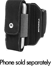 Angle Standard. Trademark Global - Motorola Neoprene Universal Armband Case for Most Mobile Phones - Black.