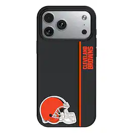 Keyscaper - NFL - Cleveland Browns iPhone Magnetic Bump Case - 15 - Black