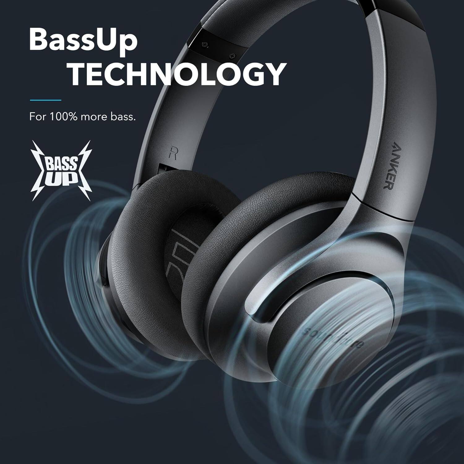 BassUp TECHNOLOGY  
For 100% more bass.  

BASS UP  

ANKER