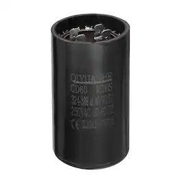 Unique Bargains - CD60 Motor Run Capacitor, 324-389uF MFD AC250V, 50-60Hz, for Electric Motor, 46x86mm - Black