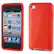 Alt View Standard 20. Speck - PixelSkin HD Case for Apple® iPod® touch 4th Generation - Red.