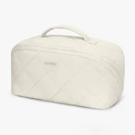 Hynes Eagle - Quilted Makeup Bag Organizer - Ivory
