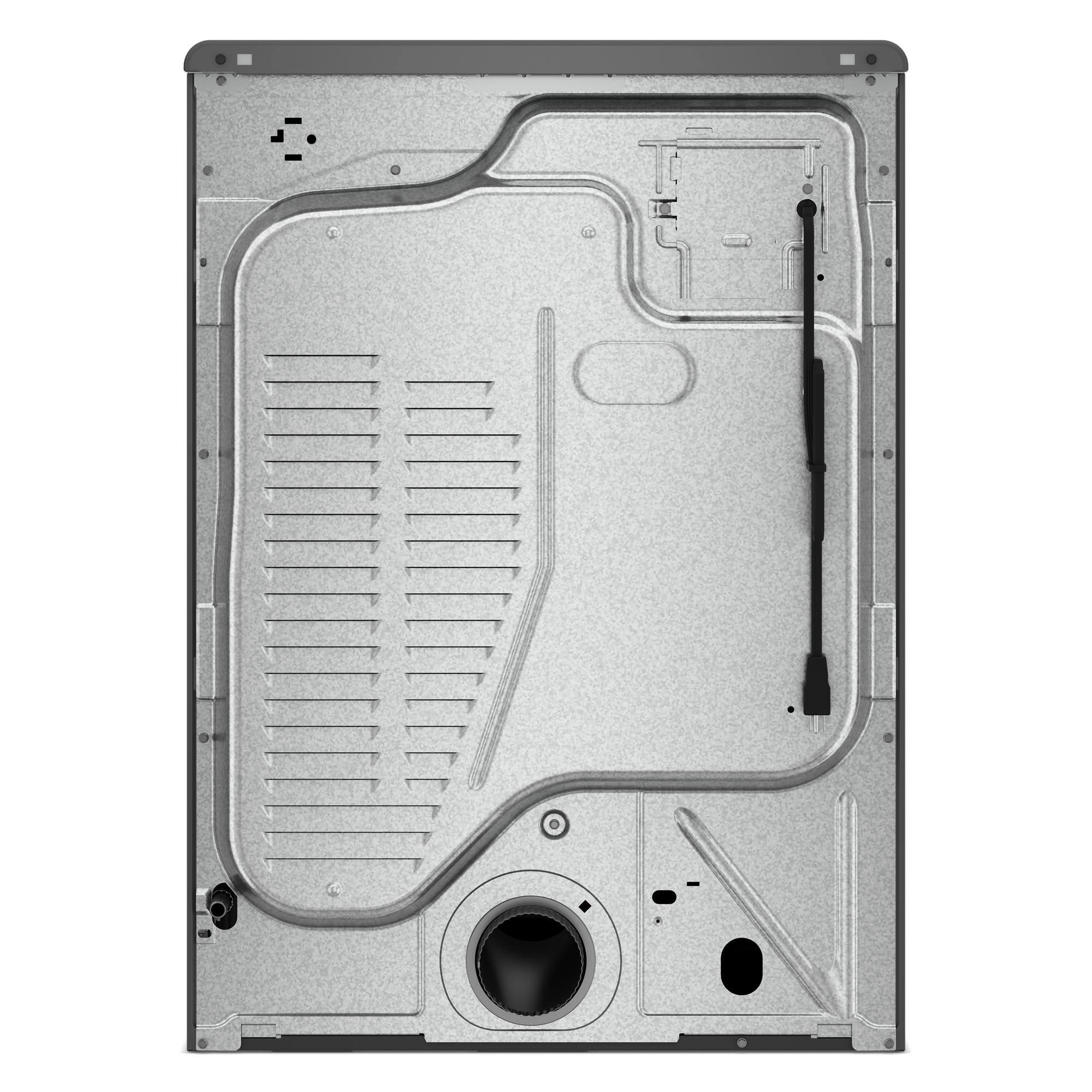 Alt View 3. Whirlpool - 7.4 Cu. Ft. Smart Front Load ENERGY STAR Gas Dryer with Steam Capabilities - Silver.