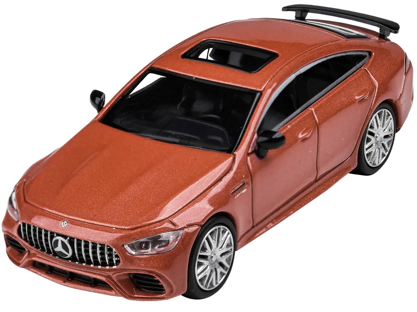 Left. Paragon - 2018 Mercedes-AMG GT 63 S Copper Orange Metallic 1/64 Diecast Model Car by Paragon Models - Copper Orange Metallic.
