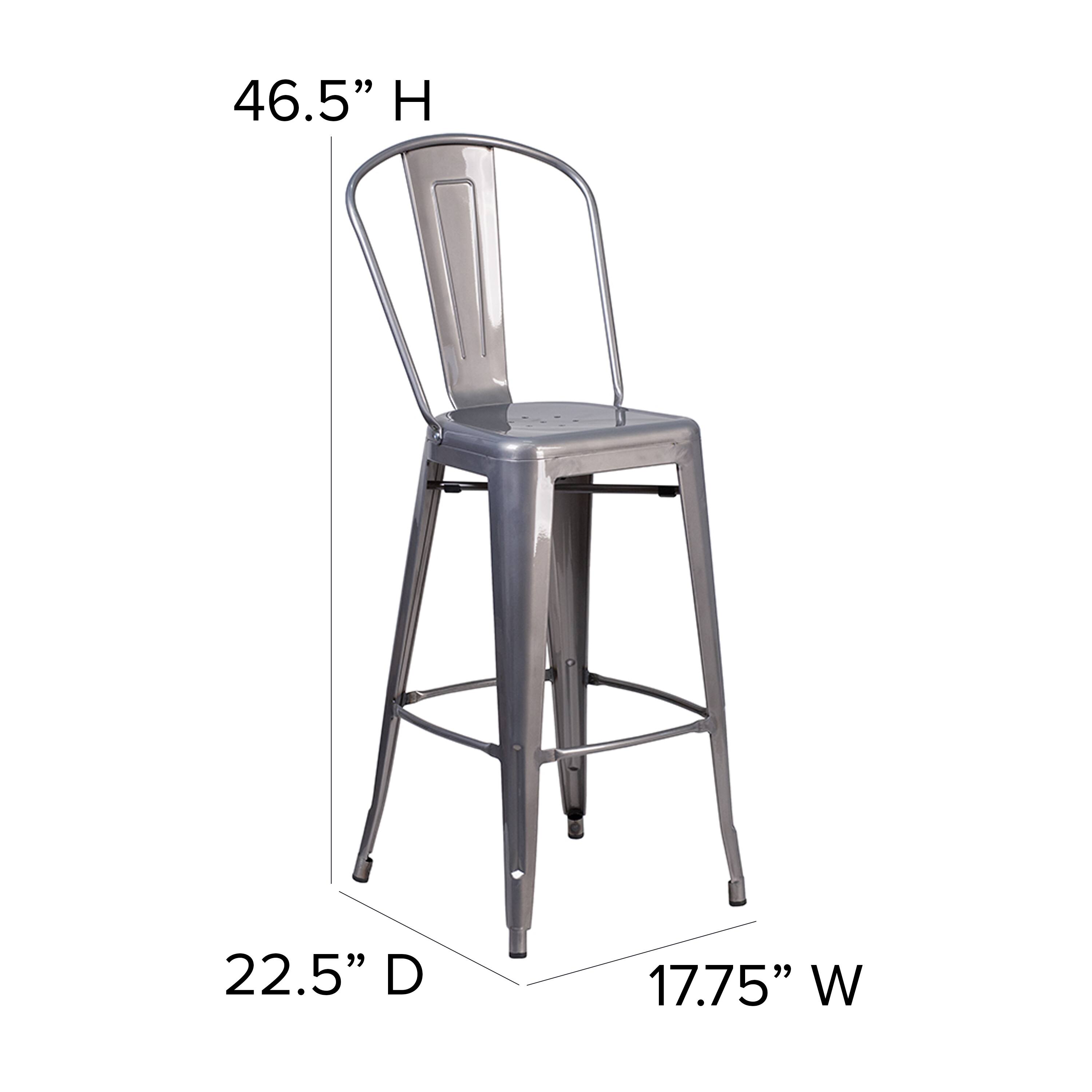 46.5" H  
22.5" D  
17.75" W
