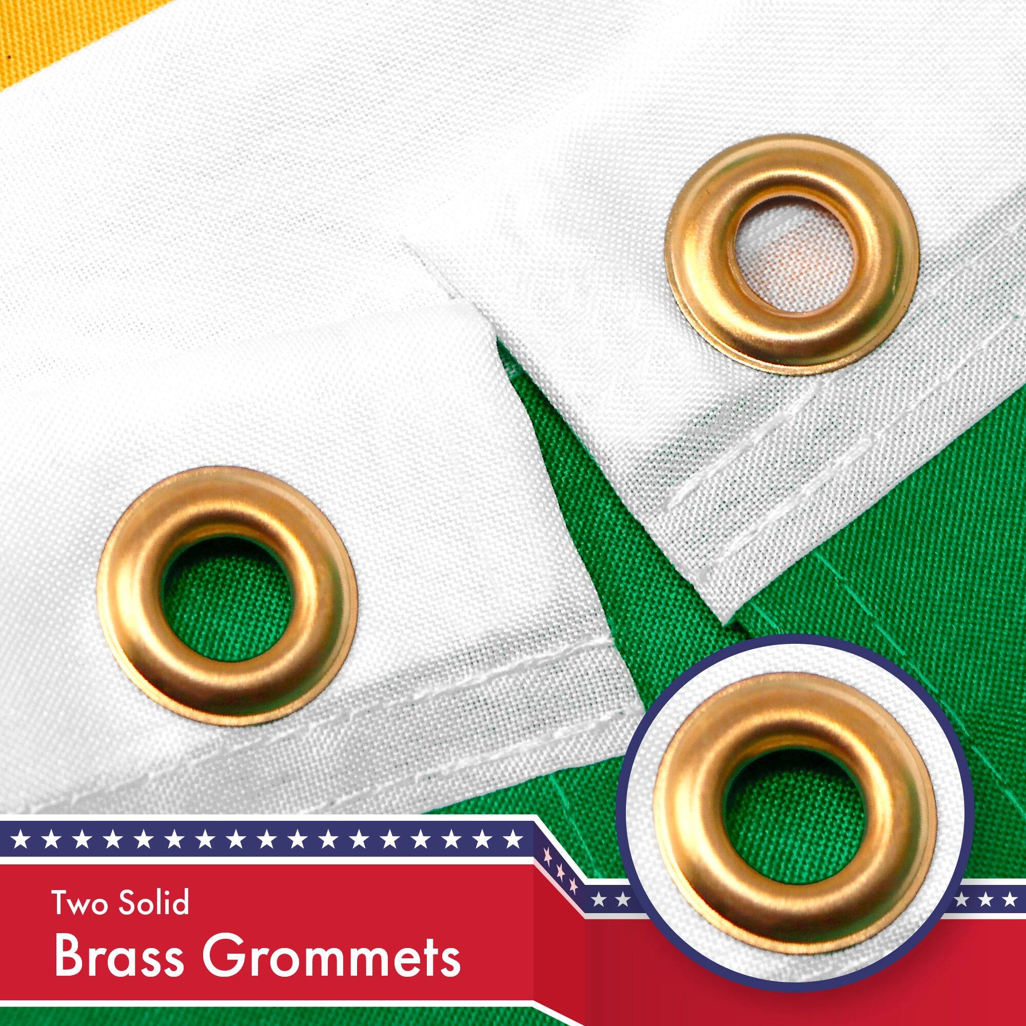 Two Solid Brass Grommets