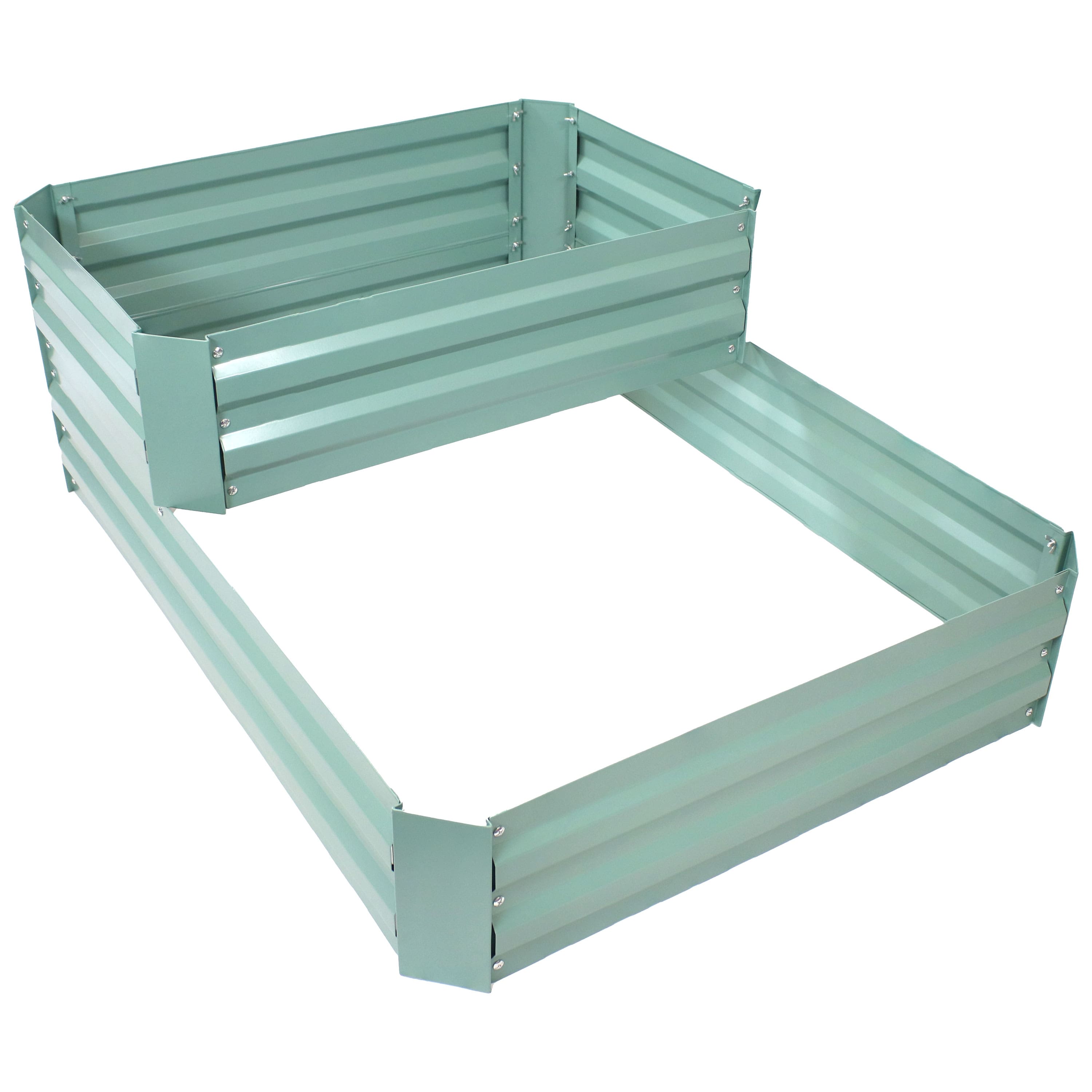 Sunnydaze - 2-Tier Galvanized Steel Raised Garden Bed - 17.75 in H - Green price history on PriceWatchPro