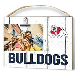 Jardine - Fresno State Bulldogs 8'' x 10'' Weathered Clip It Frame - White