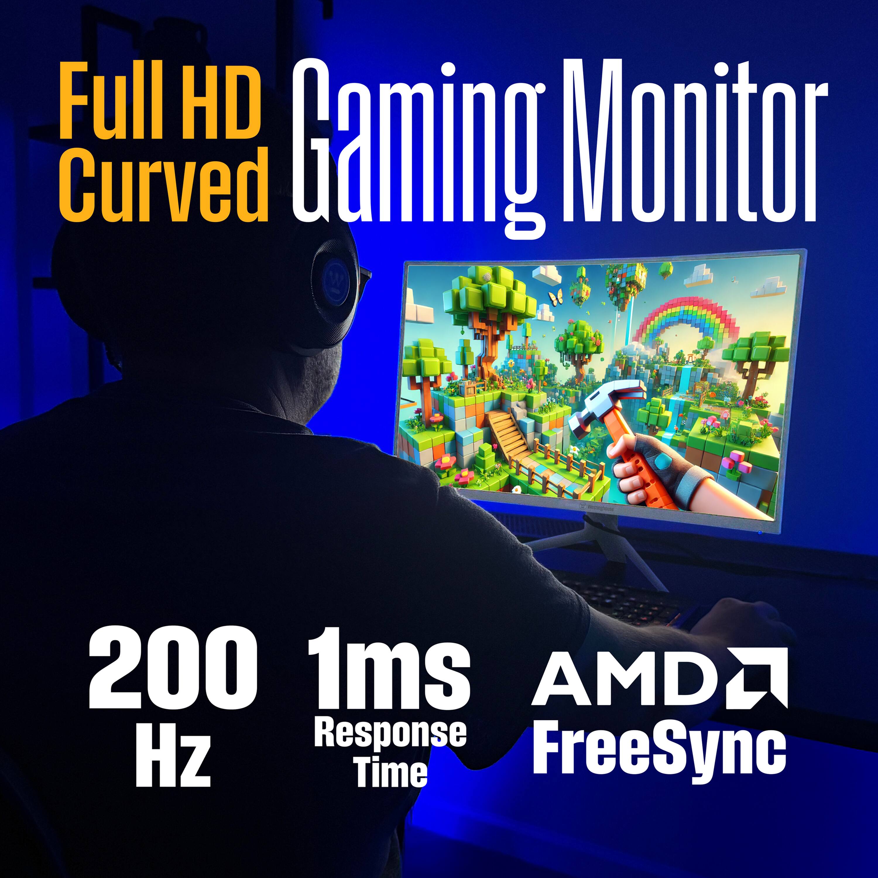 Full HD Curved Gaming Monitor  
200 Hz  
1ms Response Time  
AMD FreeSync