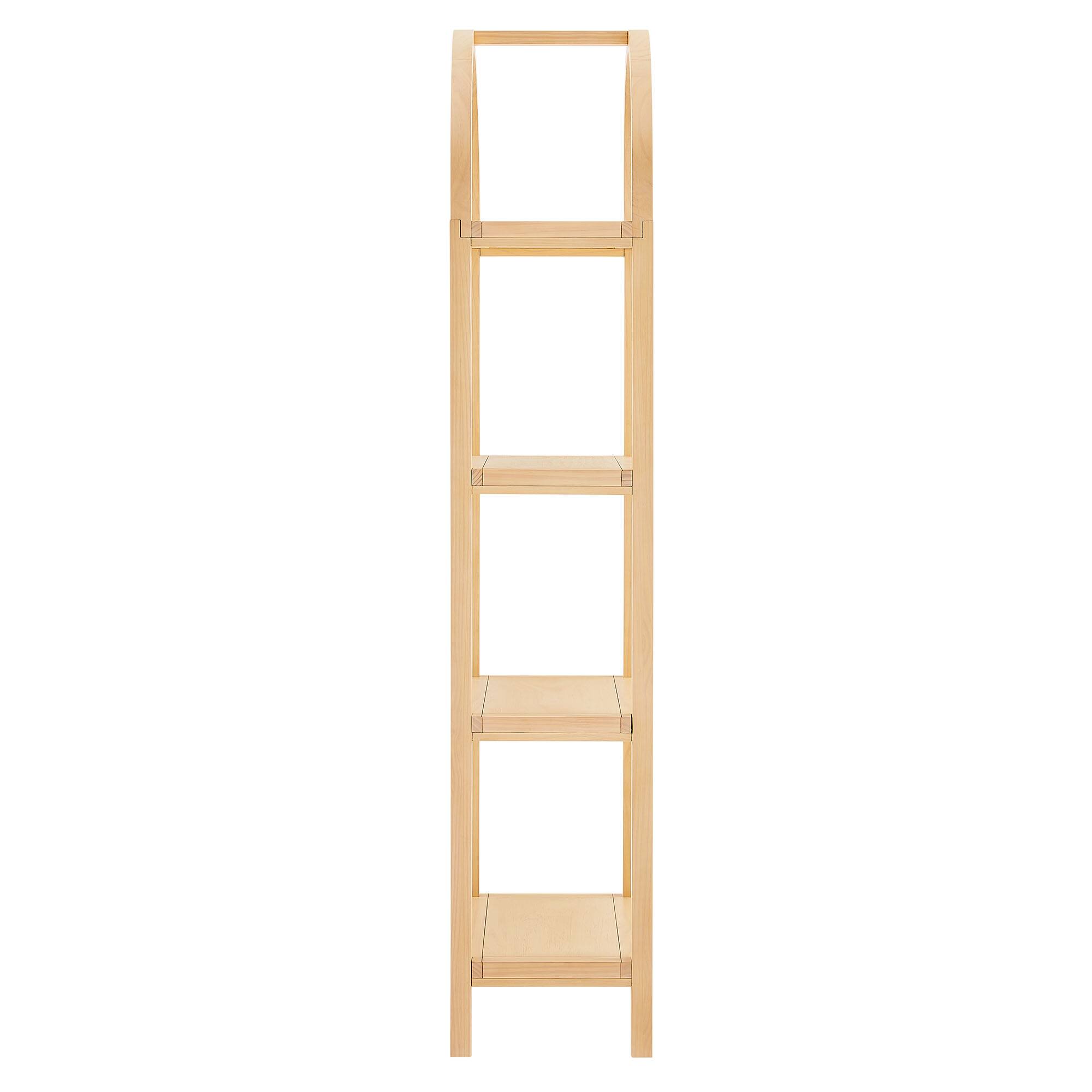 Alt View 2. Modway - Vexley 72 Inch Tall Narrow Arched Bookshelf by Modway - Natural.