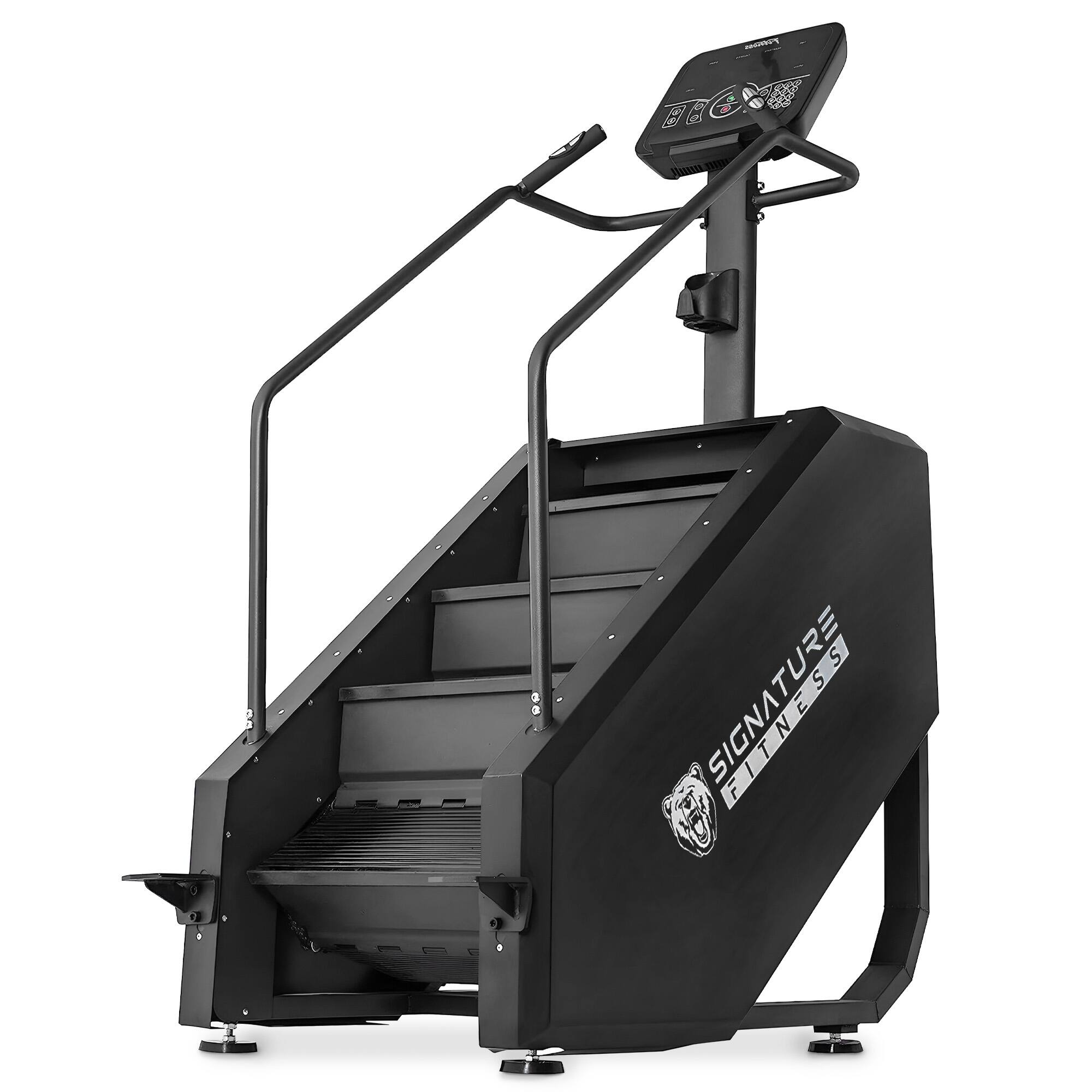 Signature Fitness - Continuous Climber Gym Equipment Stair Stepper for Exercise - Black
