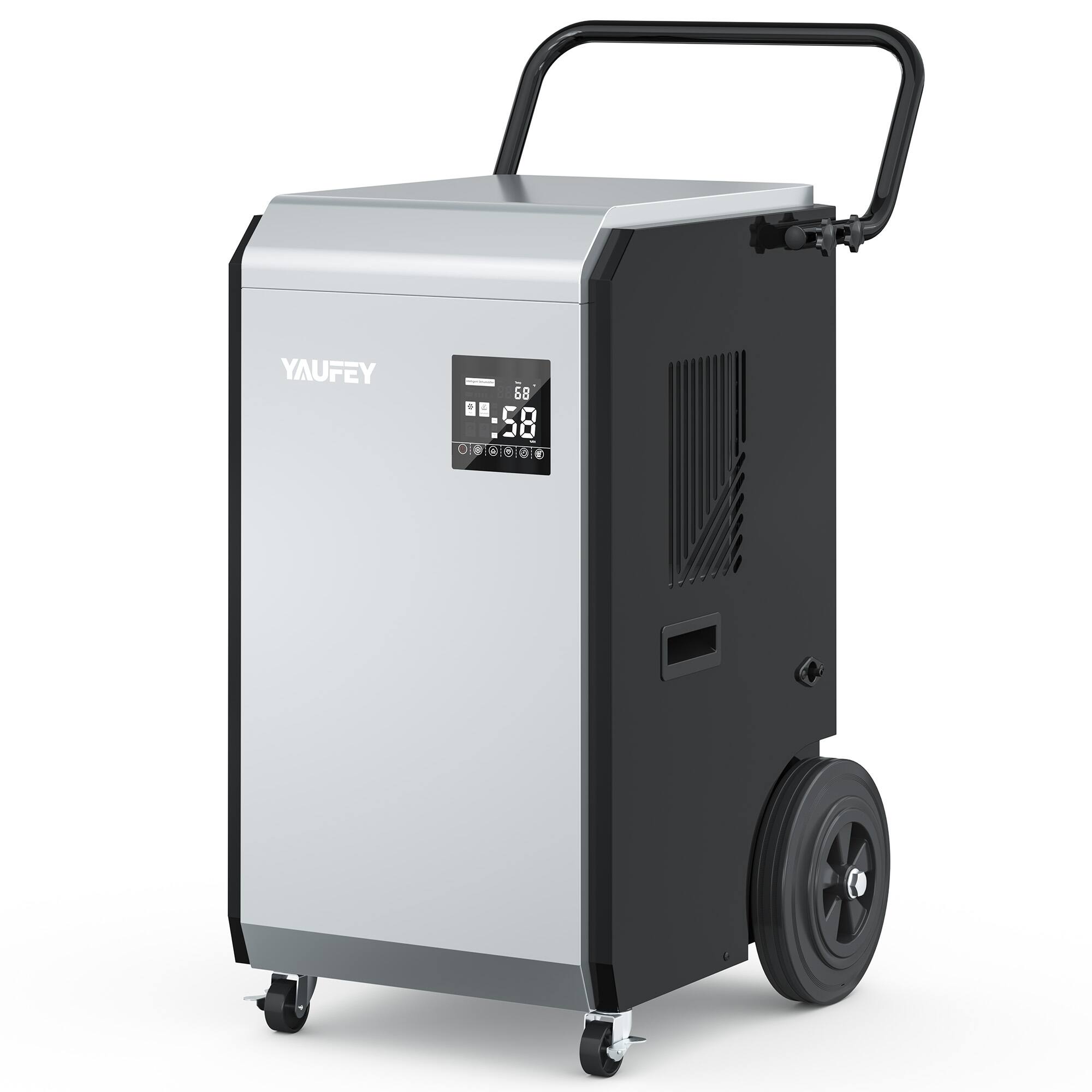 Yaufey - 160-Pint Commercial Dehumidifier with Built in Pump for Basements, Warehouses & Job Sites, Covers up to 7,500 sq. ft.