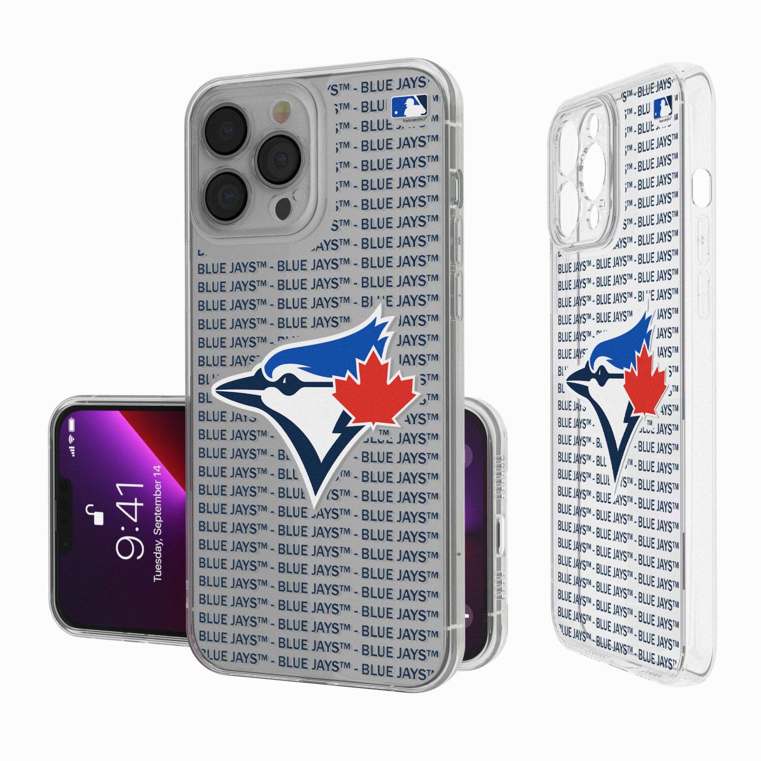 Keyscaper MLB Toronto Blue Jays Text Backdrop Clear iPhone Case ...