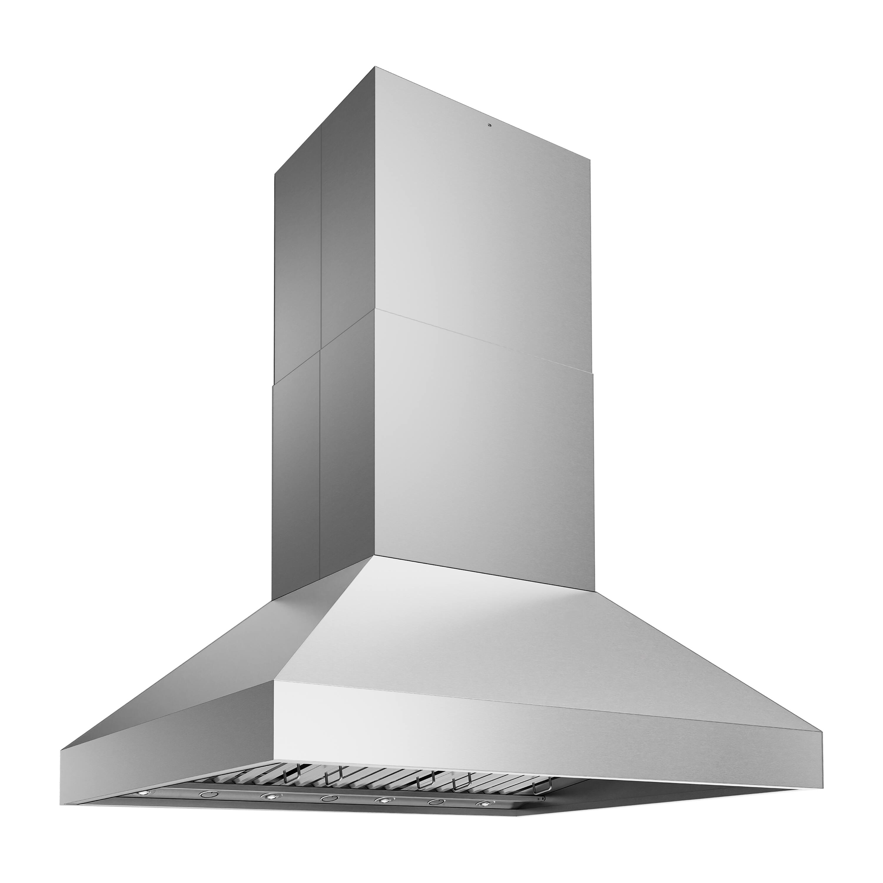 Back. ZLINE - ZLINE 48 in. Externally Vented Island Mount Outdoor Grill Range Hood (GOi1-48) - Stainless Steel.