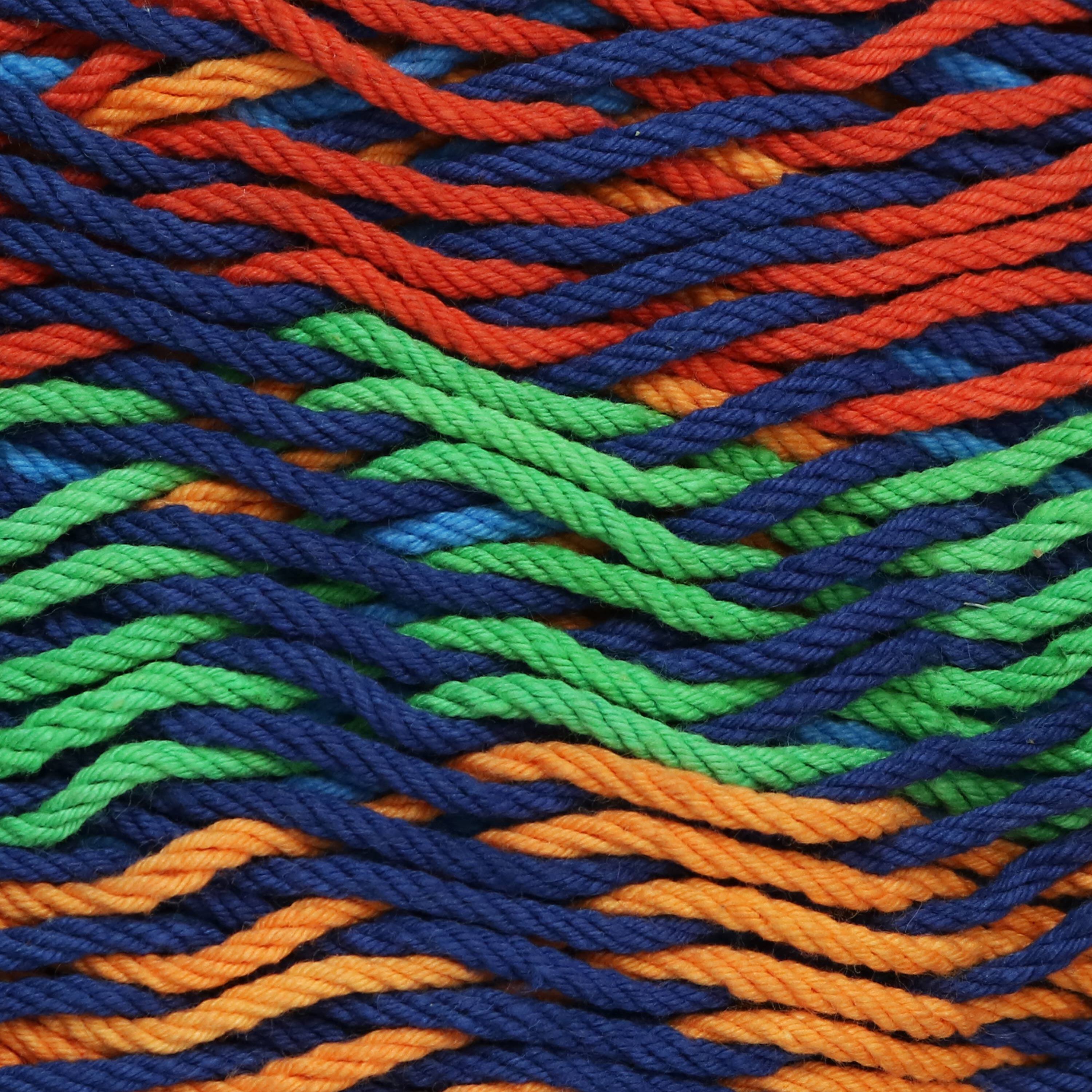 Alt View 3. Sunnydaze - 2-Person Cotton/Nylon Hammock with Steel Stand - Multi-Color.