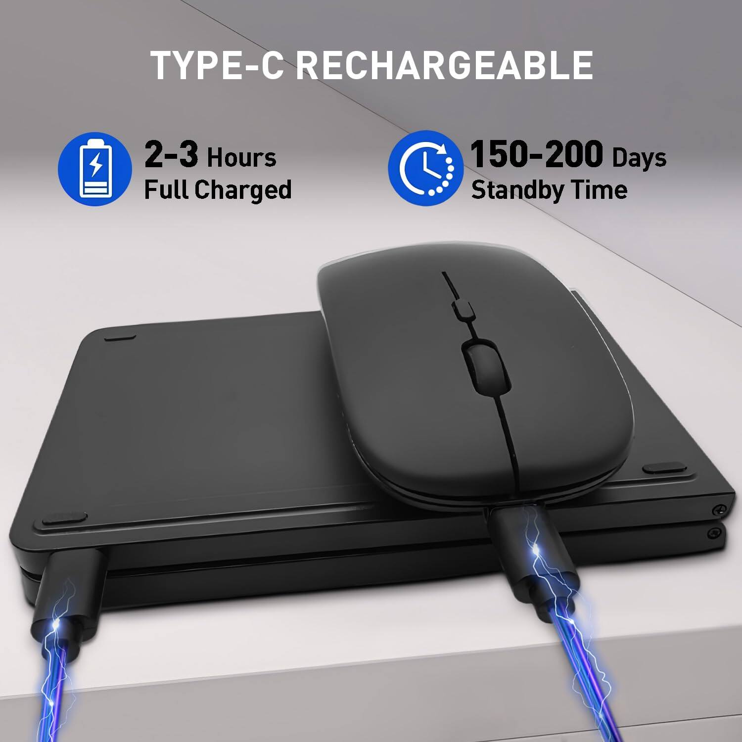 TYPE-C RECHARGEABLE

2-3 Hours Full Charged

150-200 Days Standby Time