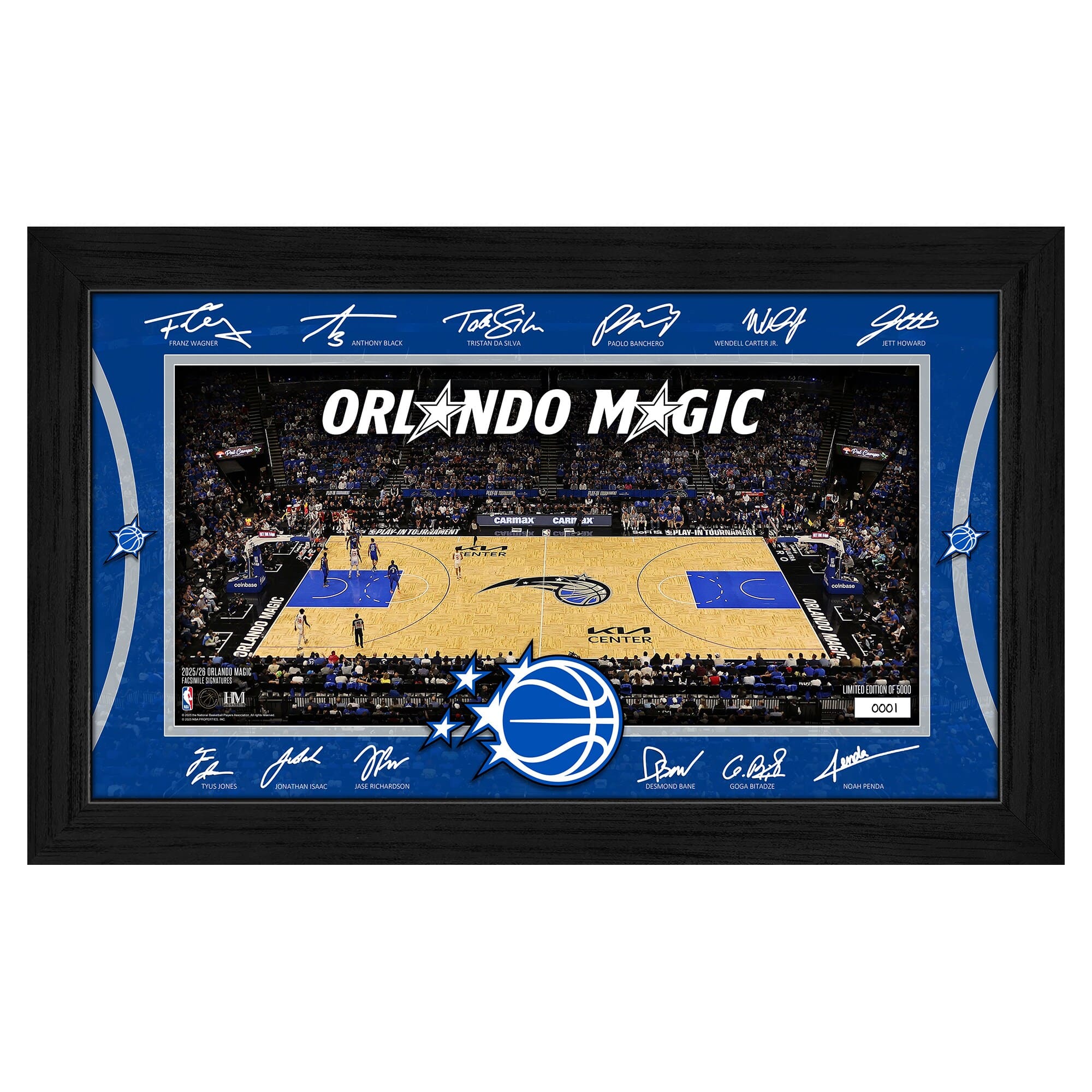 Highland Mint - Orlando Magic 2025 Facsimile Signature Court Framed Picture - Multicolor