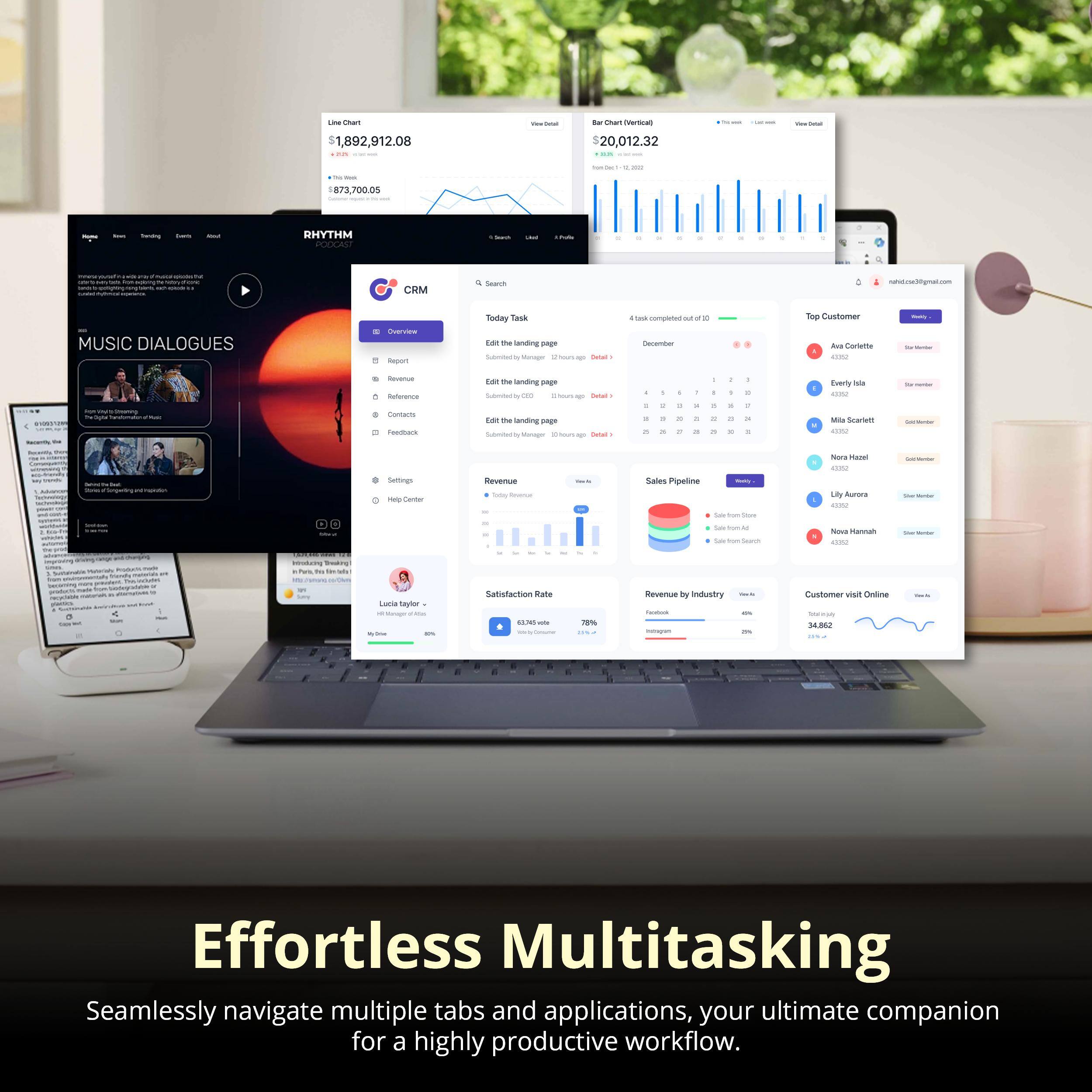 Effortless Multitasking

Seamlessly navigate multiple tabs and applications, your ultimate companion for a highly productive workflow.