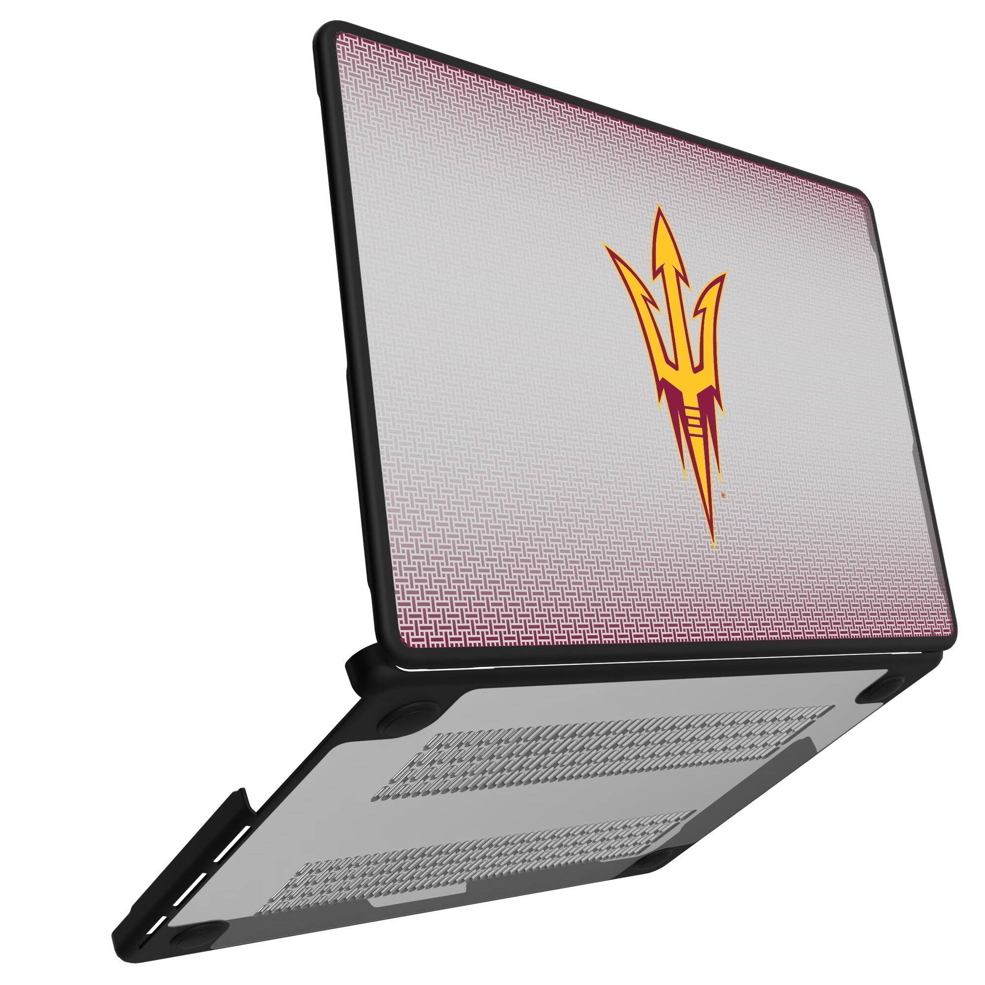 Alt View 1. Keyscaper - Arizona State Sun Devils Linen MacBook Case - Pro 16 in - Multicolor.