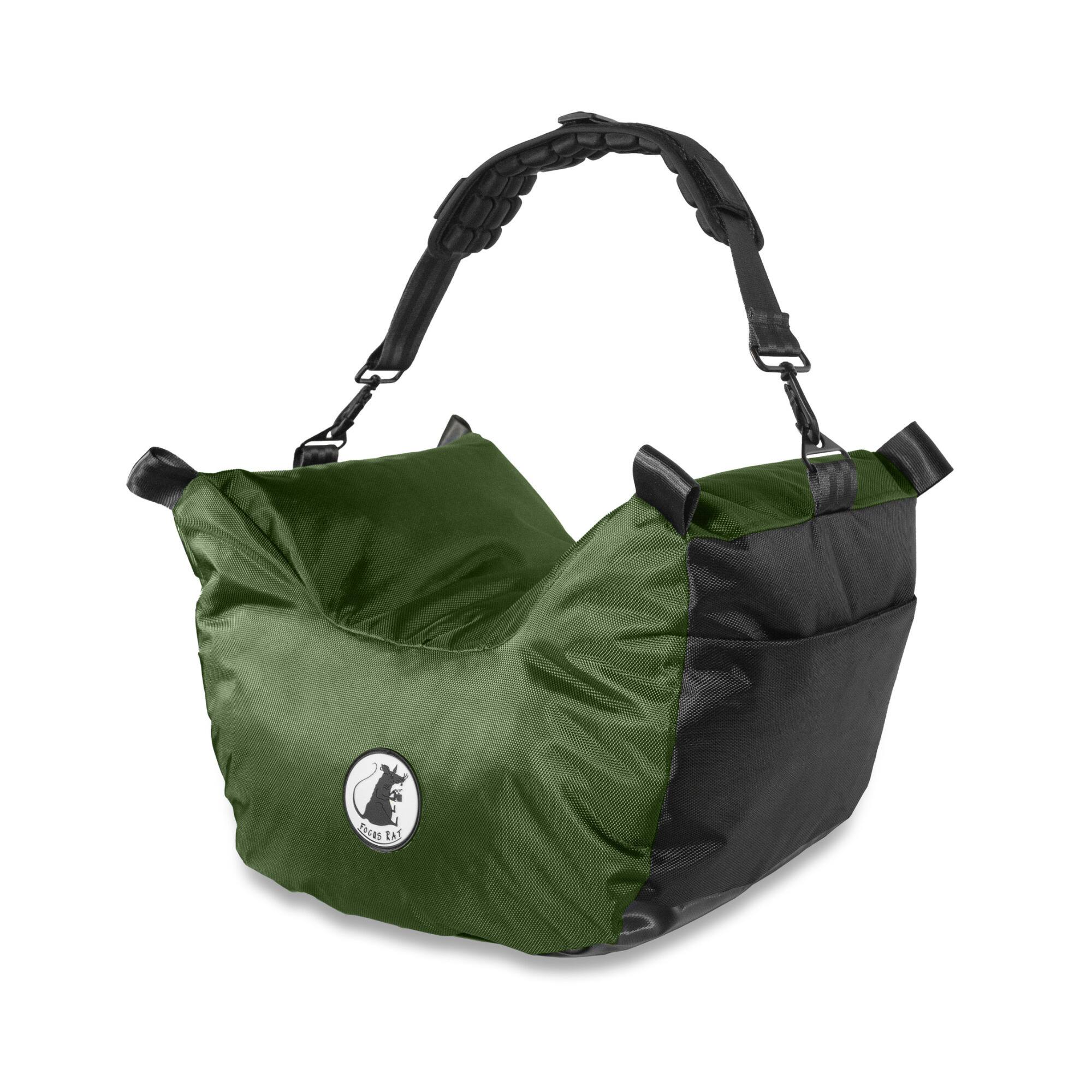 Left. FOCUS RAT - Focus Rat Large Professional Rat Bag V4 for Noiseless Stabilization (Navy Green).